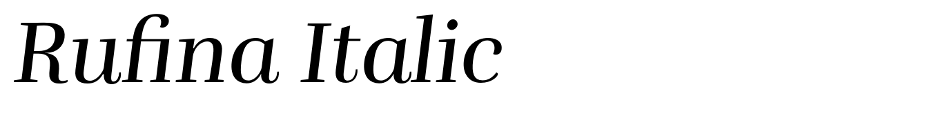 Rufina Italic